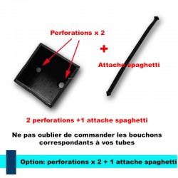 Option: 2 perforations+1 attache spaghetti